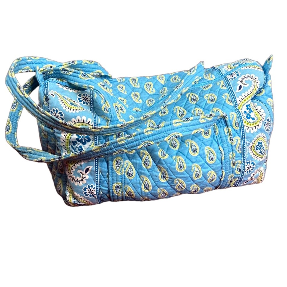 Vera Bradley Bermuda blue and green tote / duffel bag